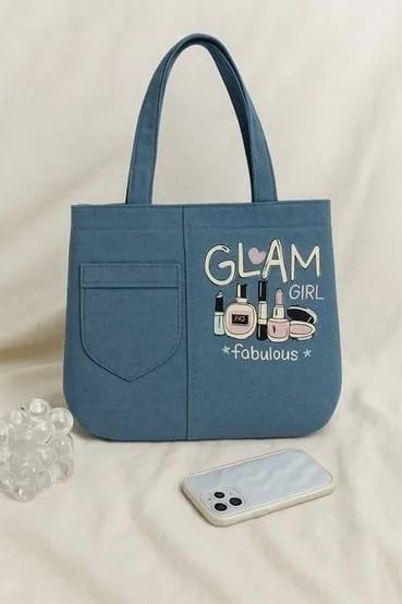 Glam Girl Denim Bag