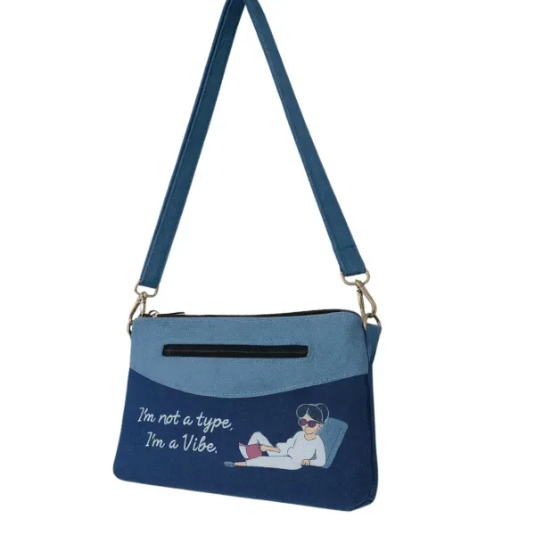 Vibe Mode Denim Shoulder Bag